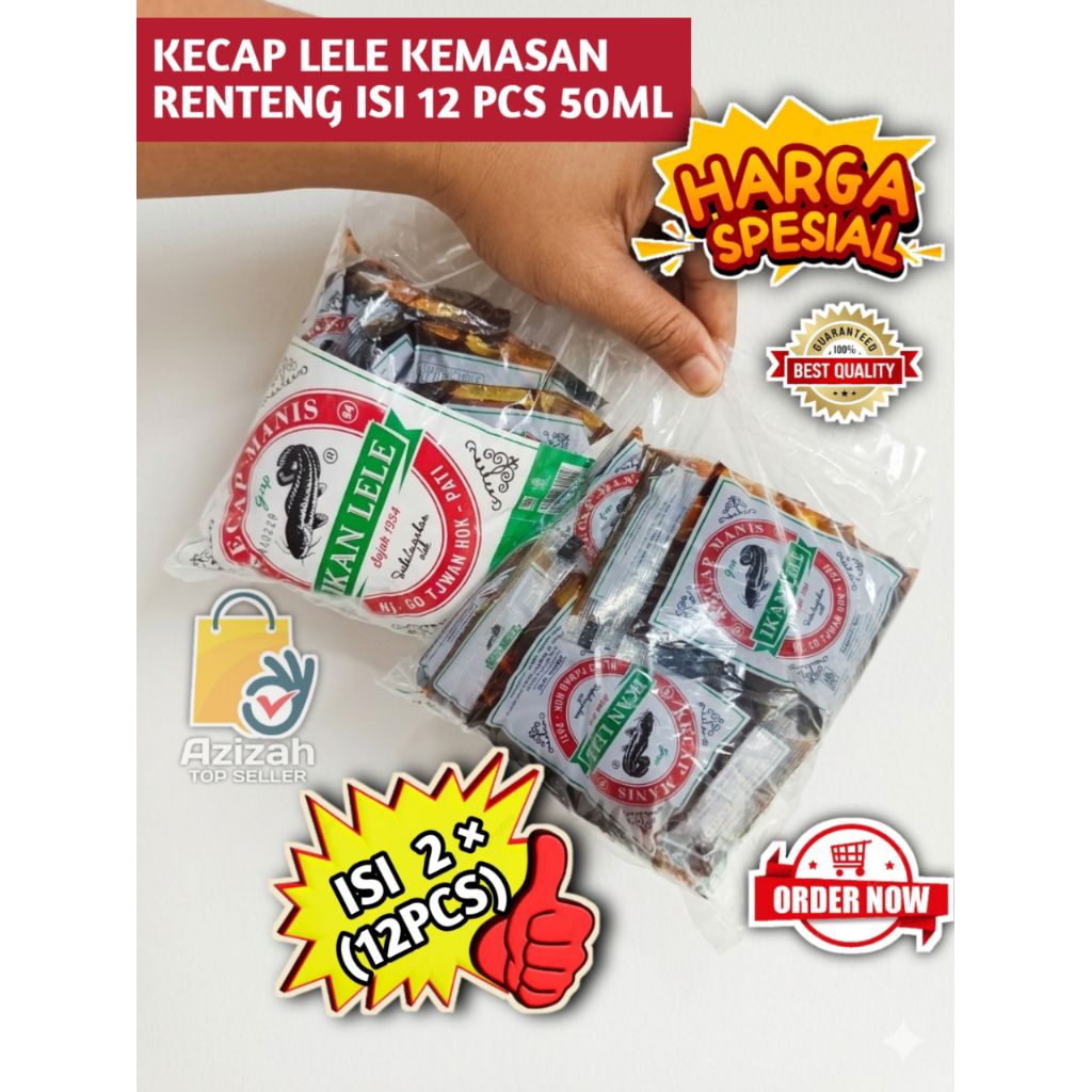 Paket Kecap Lele Renteng 50 ml (2 Pack × 12 pcs)