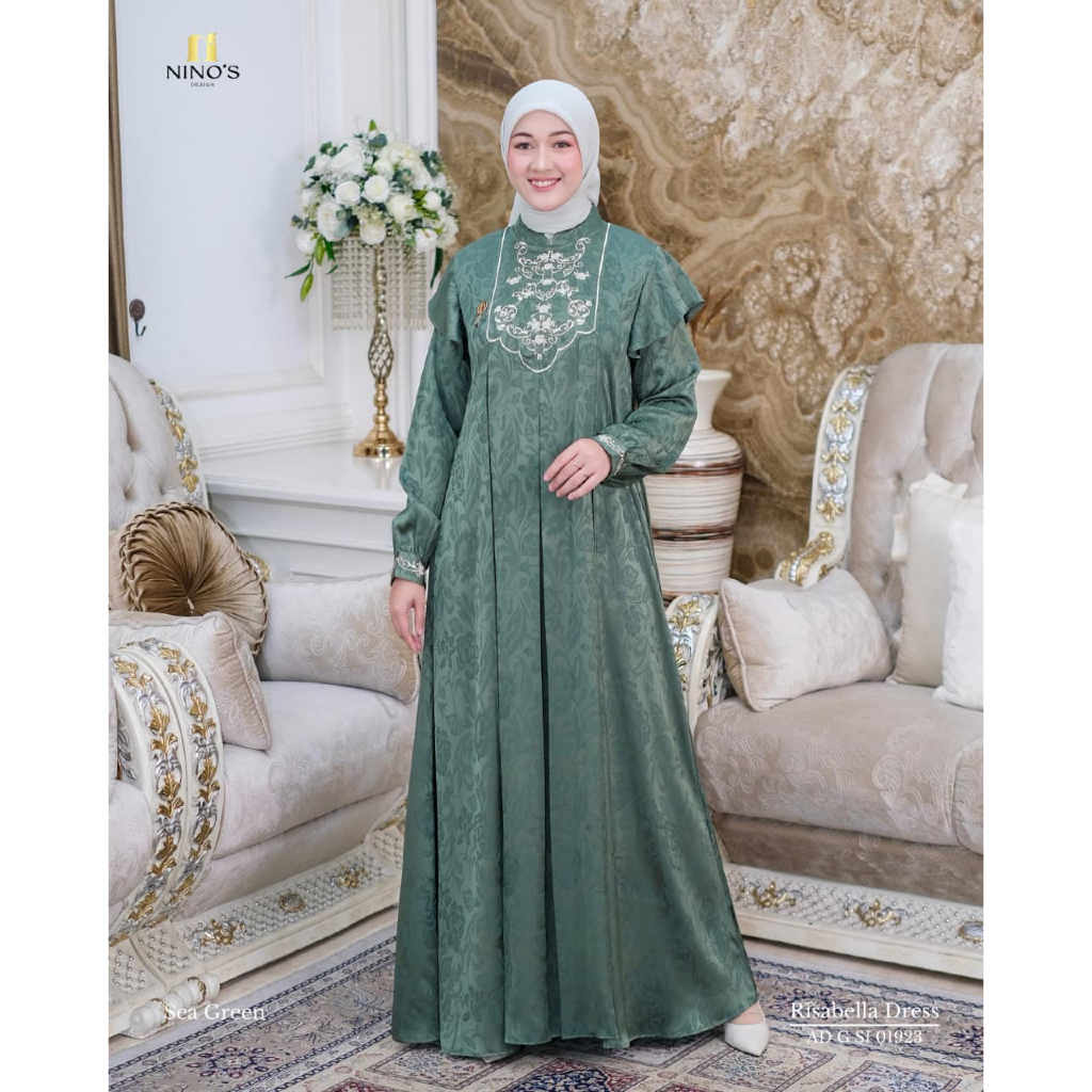 Ninos Risabella / Gamis Ninos Premium / Ninos Original / Dress Ninos / Ninos Design