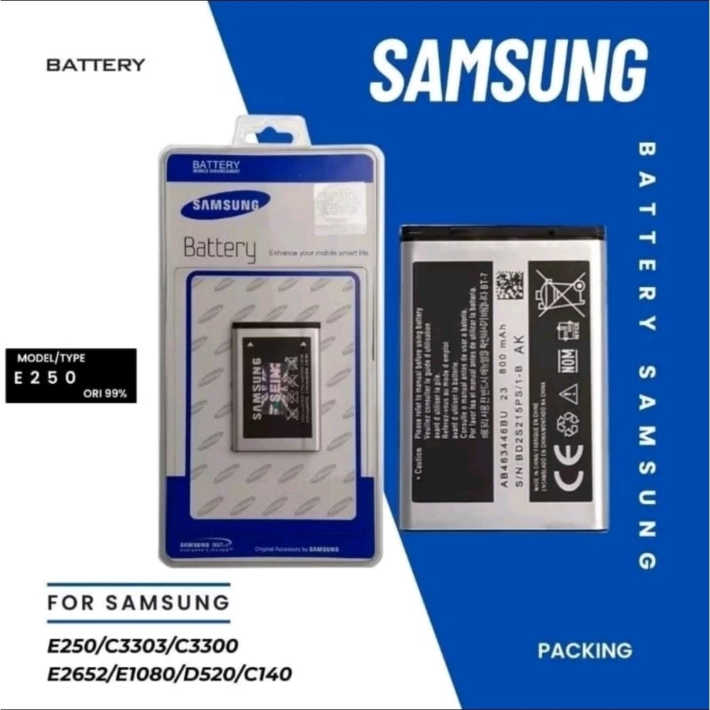 BATTERY BATERAI BATRE Samsung FLIP Samsung LIPAT E1195 GT-E1195 E1272 E1080 C140 C3303