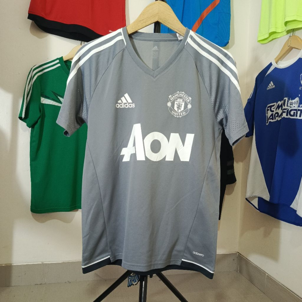 Kaos Jersey Bola Lari Adidas Adizero Manchester United MU AON 2017 Original