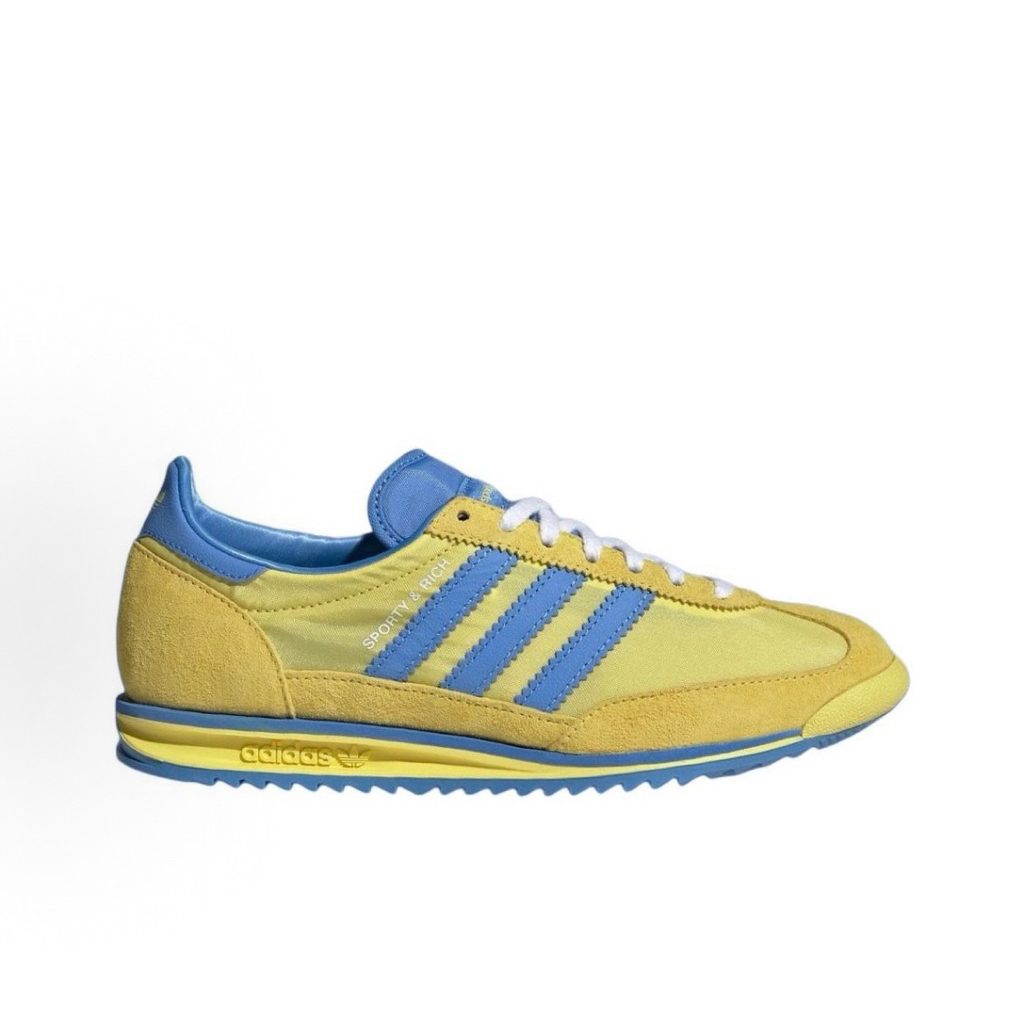 ADIDAS SL72 X SPORTY & RICK LIGHT YELLOW REAL BLUE CLOUD WHITE JH6702 ORIGINAL