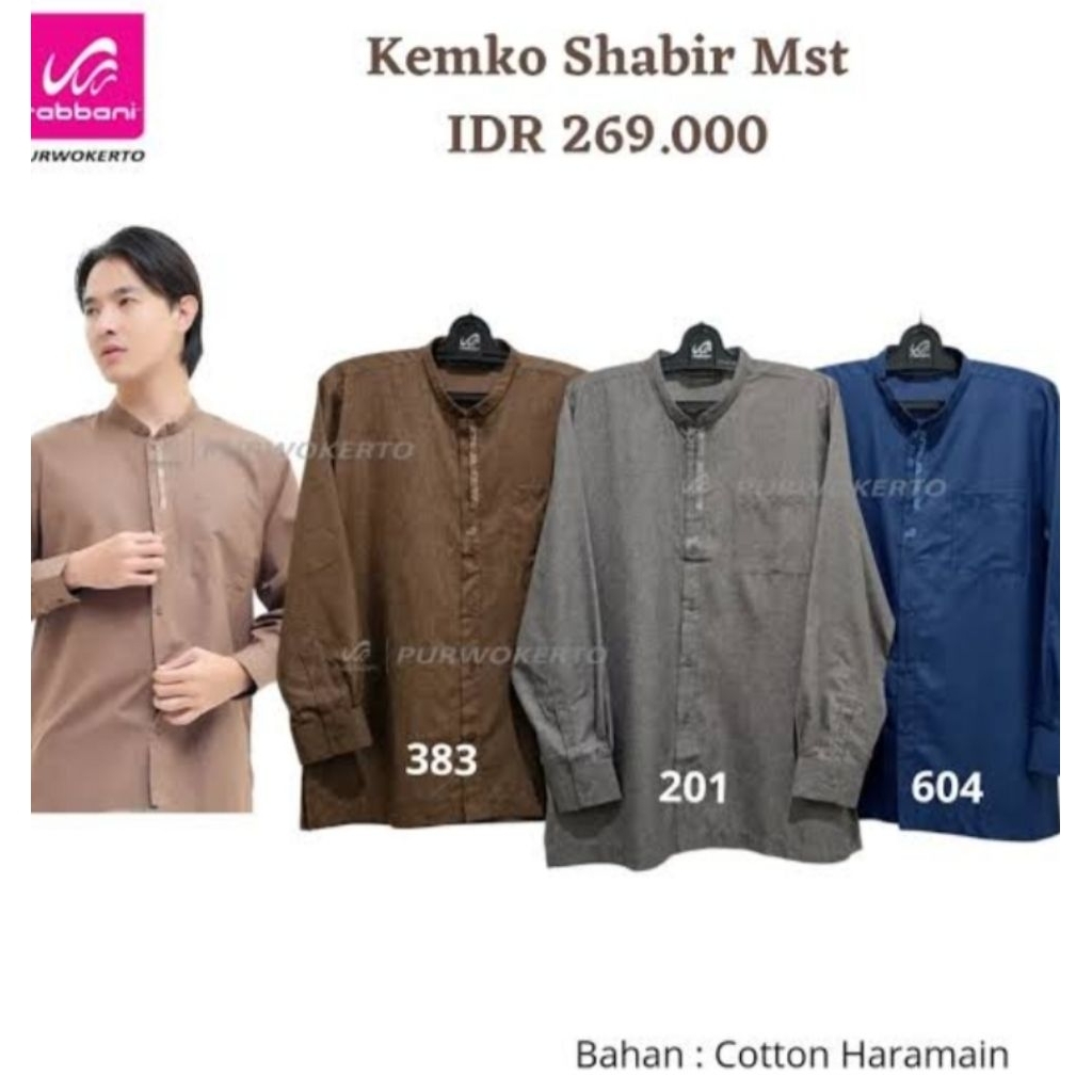 Kemko shabir Rabbani katun baju pria