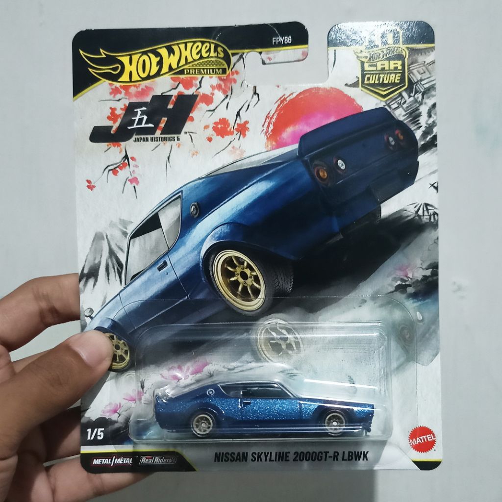 Hotwheels Premium Nissan Skyline 2000GT-R LBWK Japan Historic JH