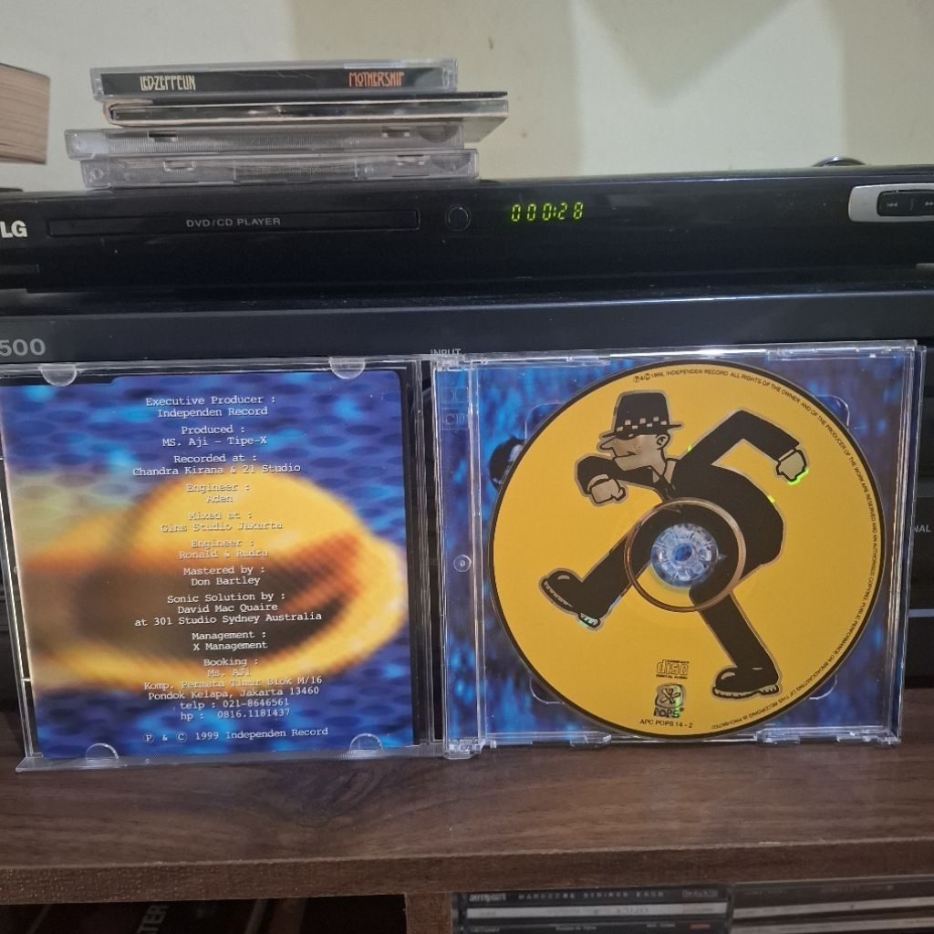 Cd Audio Tipe X Album ska phobia original