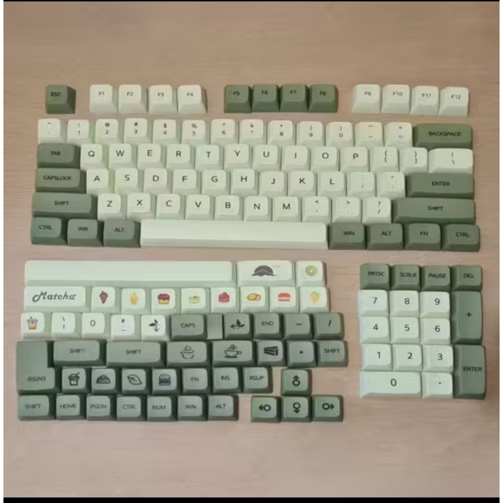Keycaps matcha XDA profile 139 keys