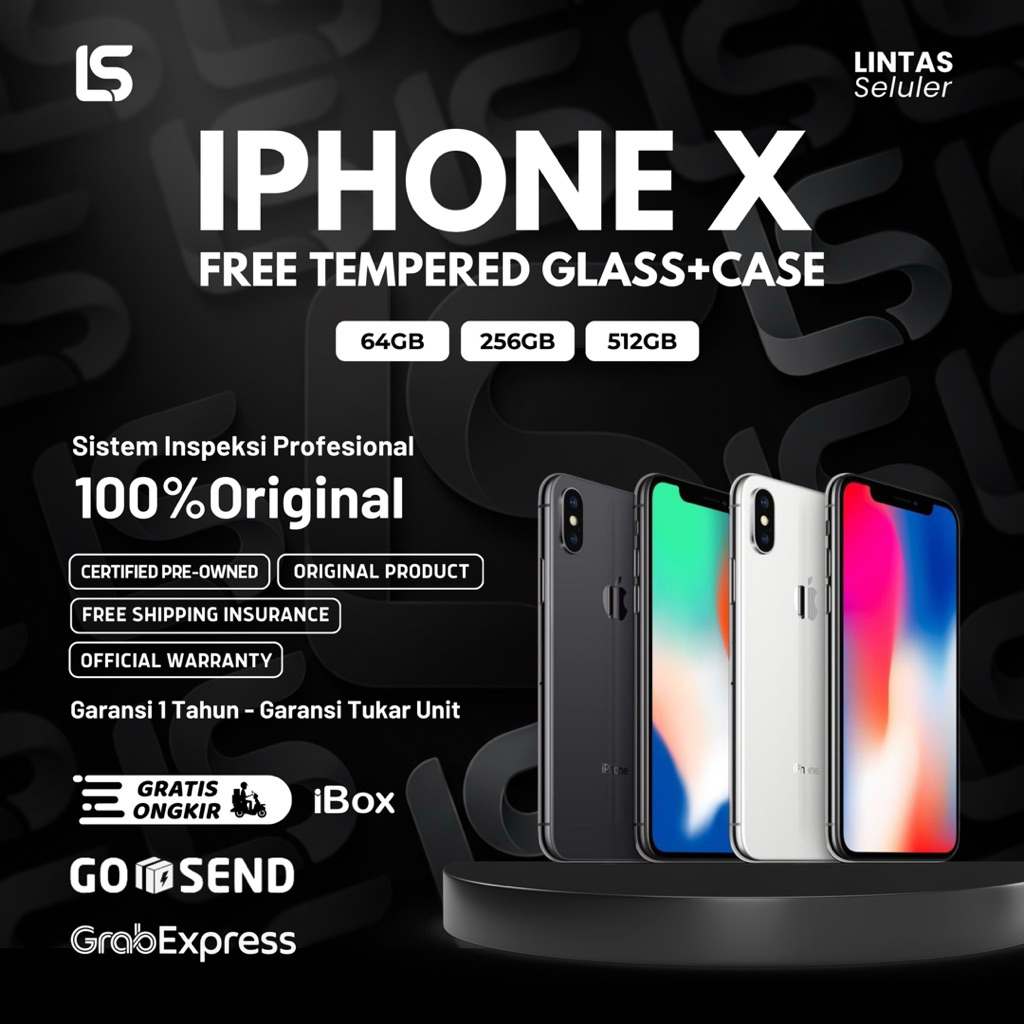Apple iPhone X 64GB / 256GB Garansi Resmi Indonesia Original Apple – Lintas Seluler