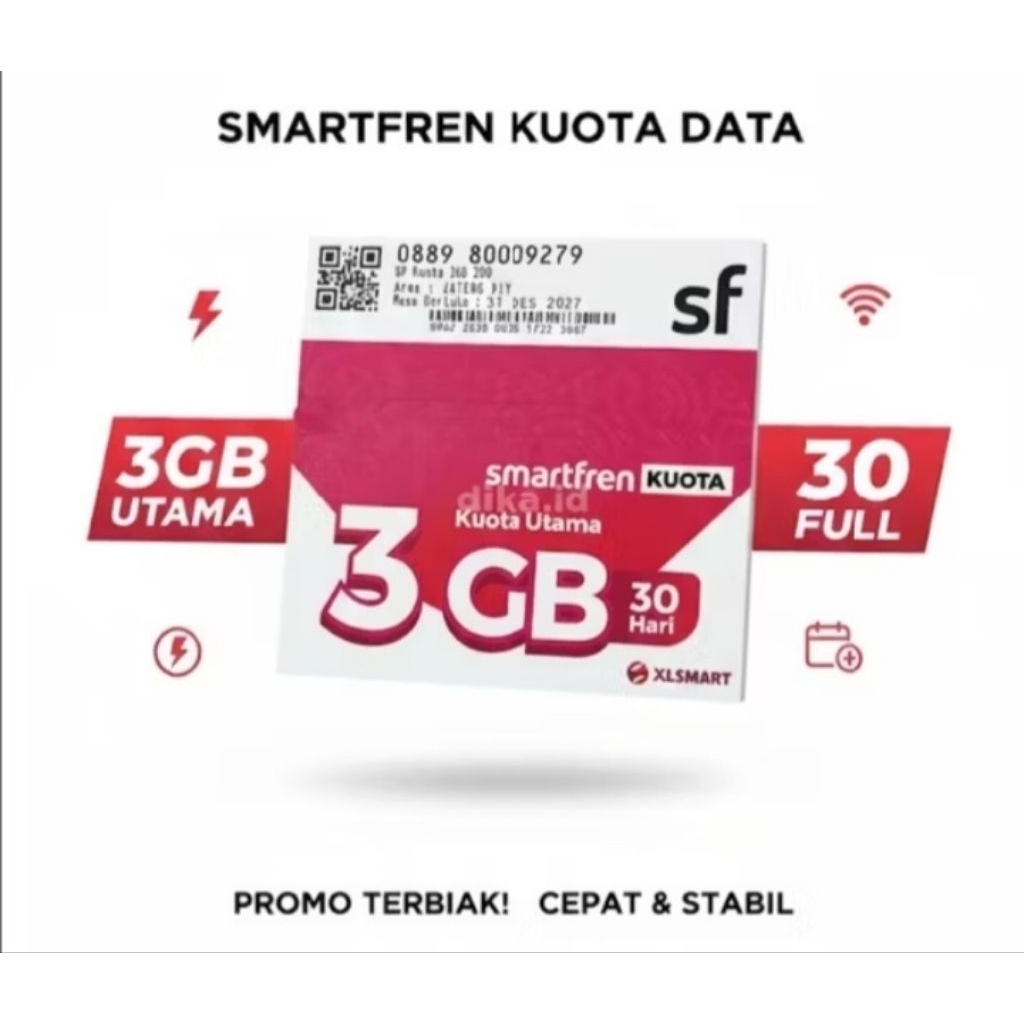 Kartu Perdana Smartfren 3 GB