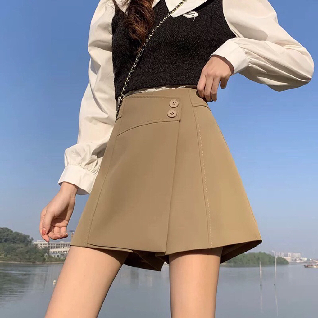 Rok Coklat Pendek Import Style Korea