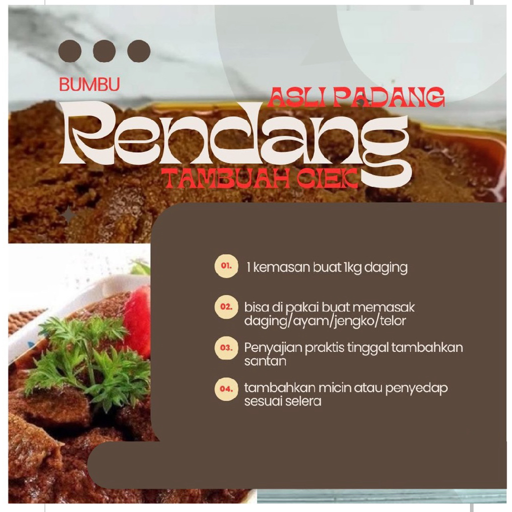 bumbu rendang asli padang