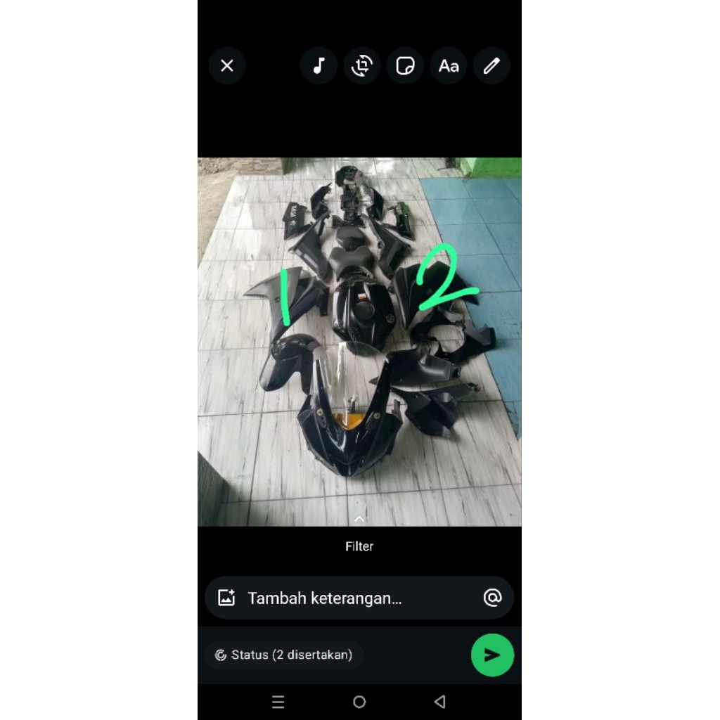 fairing kanan kiri copotan r15 v3