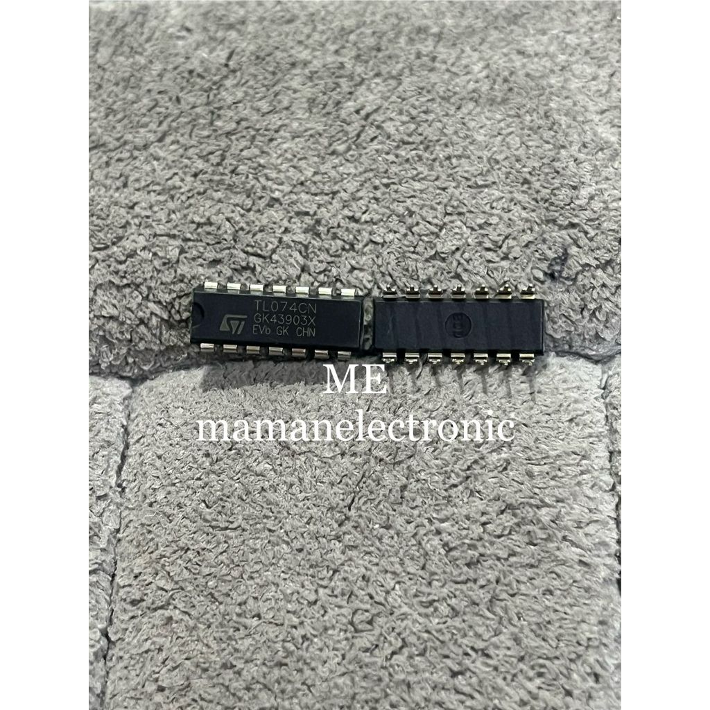 IC TL074 – TL 074 Op-Amp Quad JFET Low Noise DIP-14 (Grade Korea)