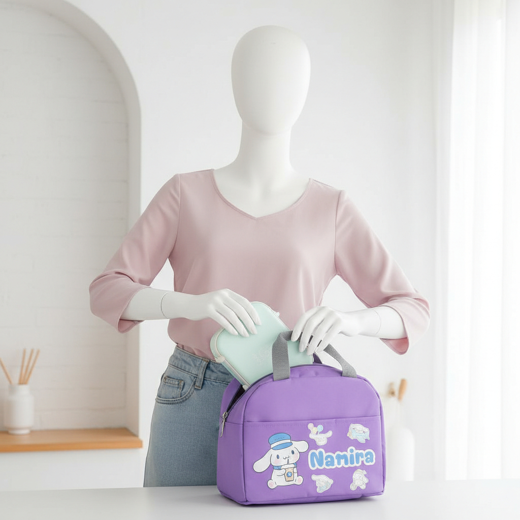 Tas Bekal Thermal Free Custom Nama Tas Betha 2