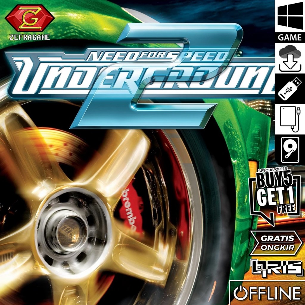 Need For Speed UNDERGROUND 2 NFS UG2 NFS UG 2 Game PC Laptop Games