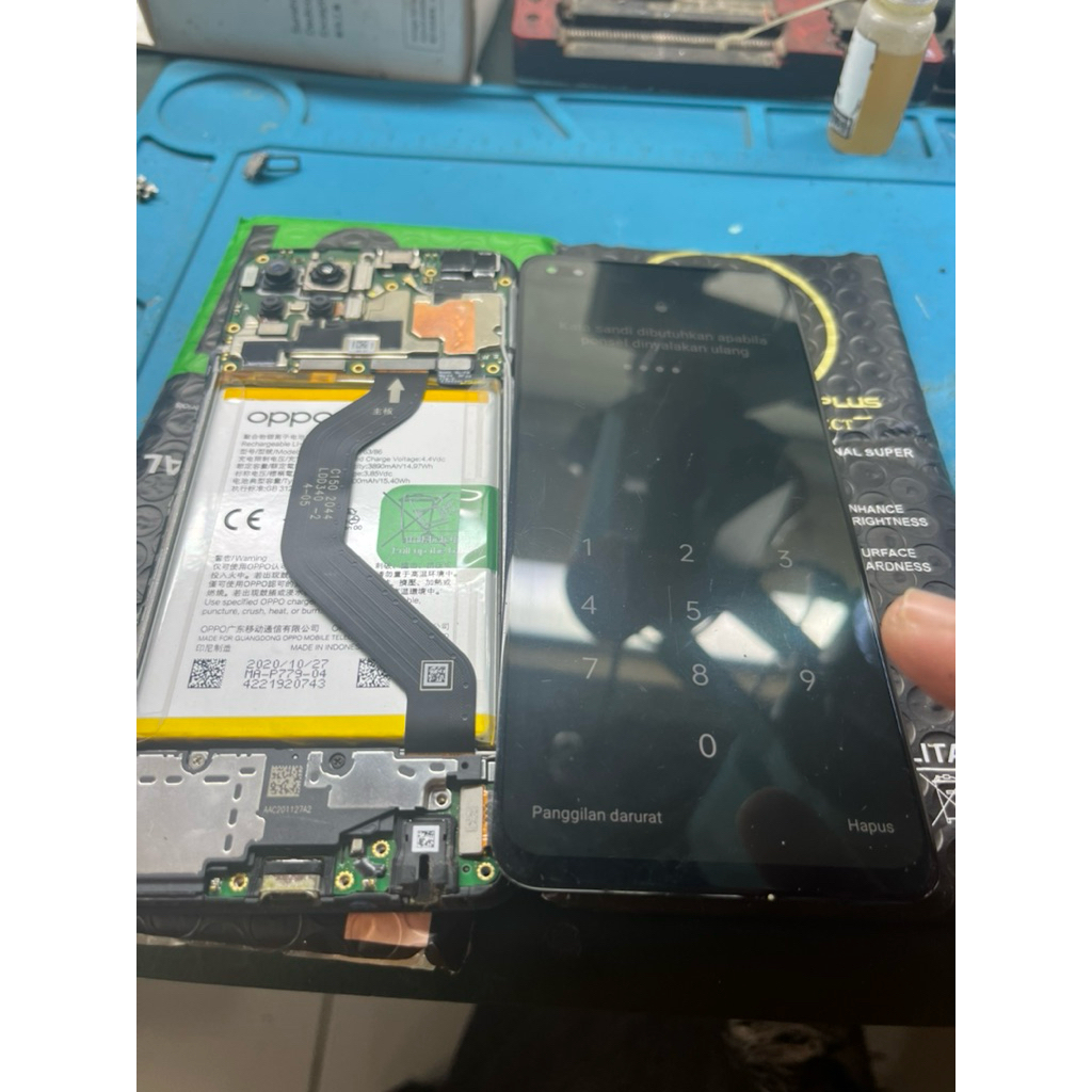 lcd oppo reno 4f original copotan