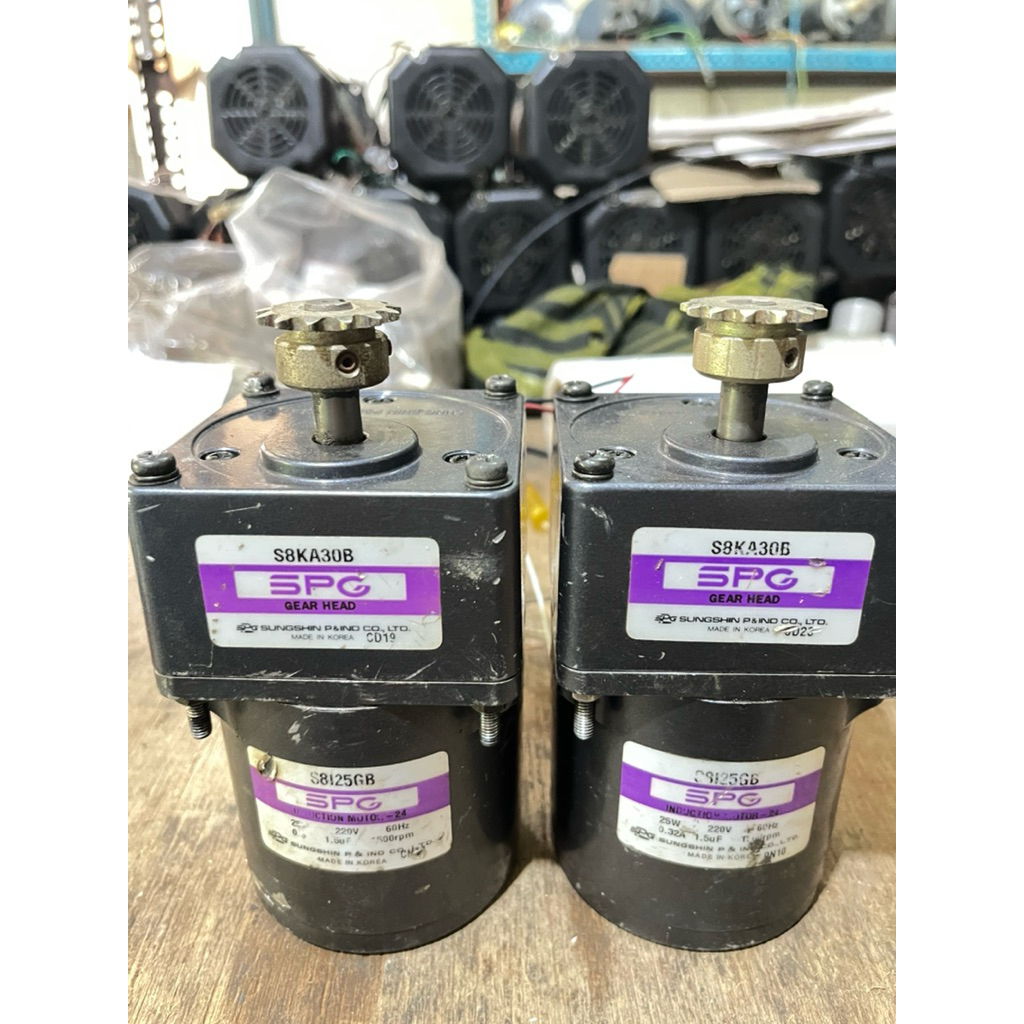 dinamo motor Ac Gearbox 220V, 25W, Rasio 1:30 Rpm 50