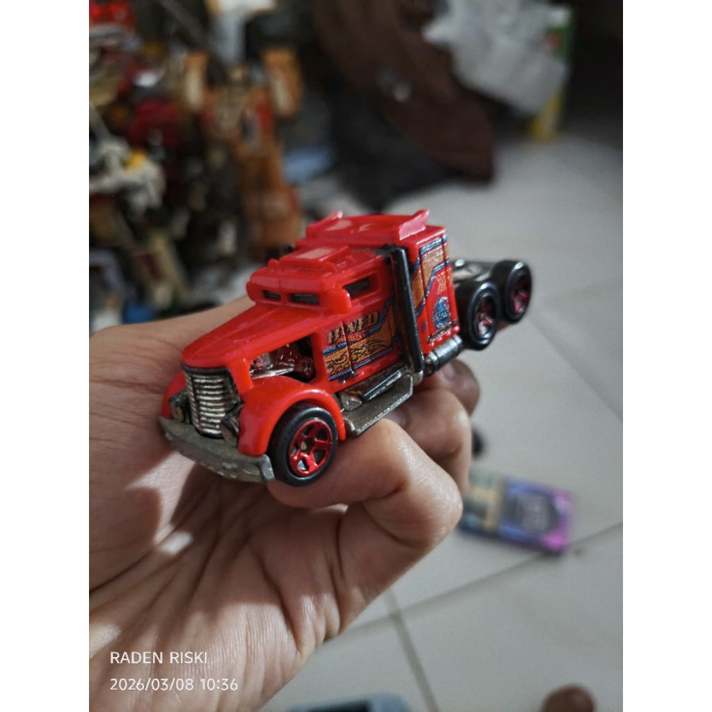 truck hotwheels convoy custom trailer reguler