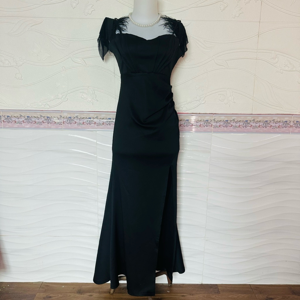 hitam OL manggung dress dinner premium
