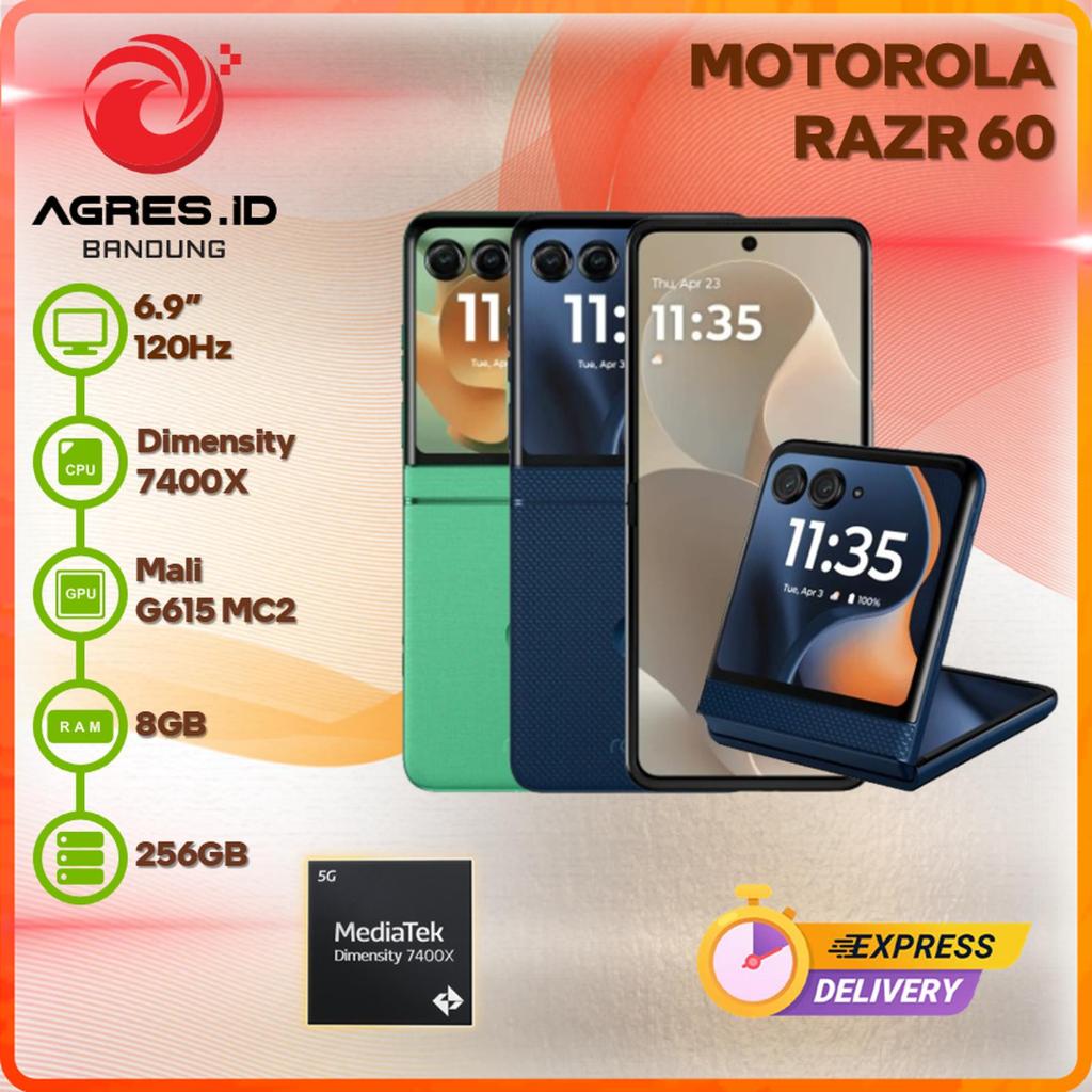 MOTOROLA RAZR 60 5G 8GB 256GB 6.9" 120HZ GARANSI RESMI INDONESIA