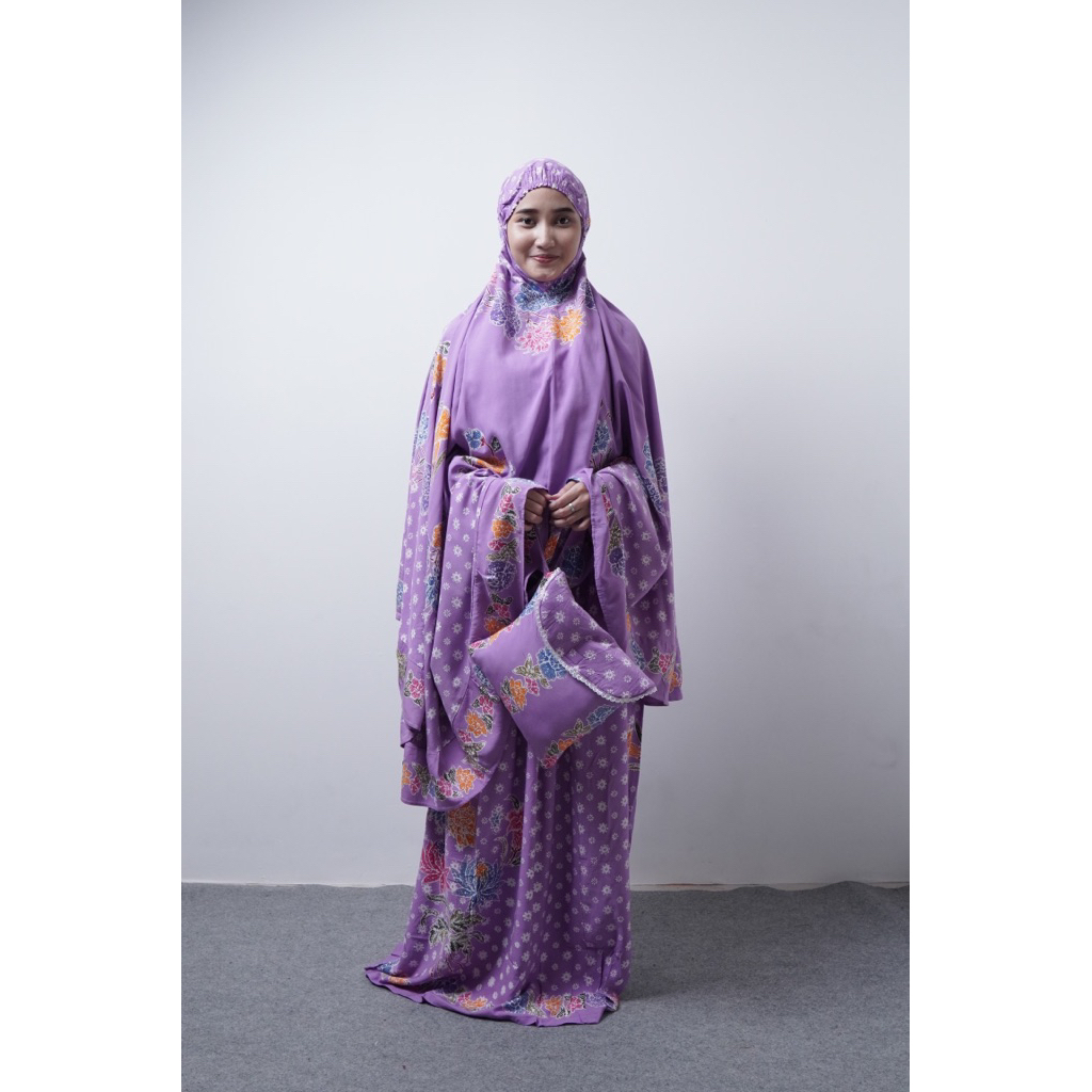 MukenaQonita Batik | Mukena Harian | Mukena Adem & Ringan | Free Pouch Cantik | Koleksi Premium | En