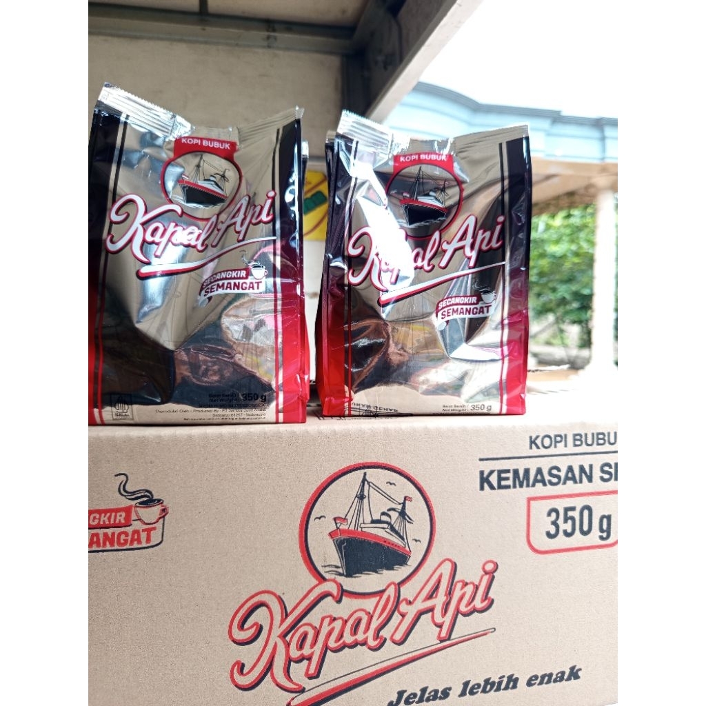 kapal api silver 350 gram(grenjeng).