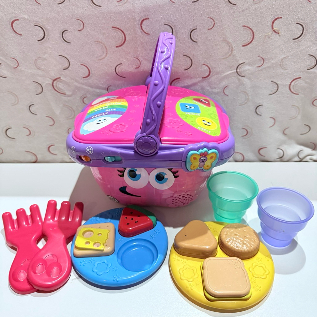 (Dapat Acc nya) Leap Frog Leapfrog Shapes and Sharing Picnic Basket - Elektrik On - Preloved