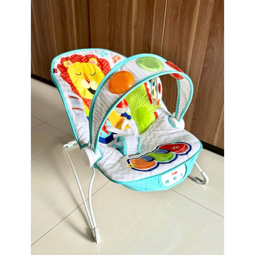 Fisher Price Kick & Play Musical Bouncer | Baby Bouncer Getar + Musik | Preloved