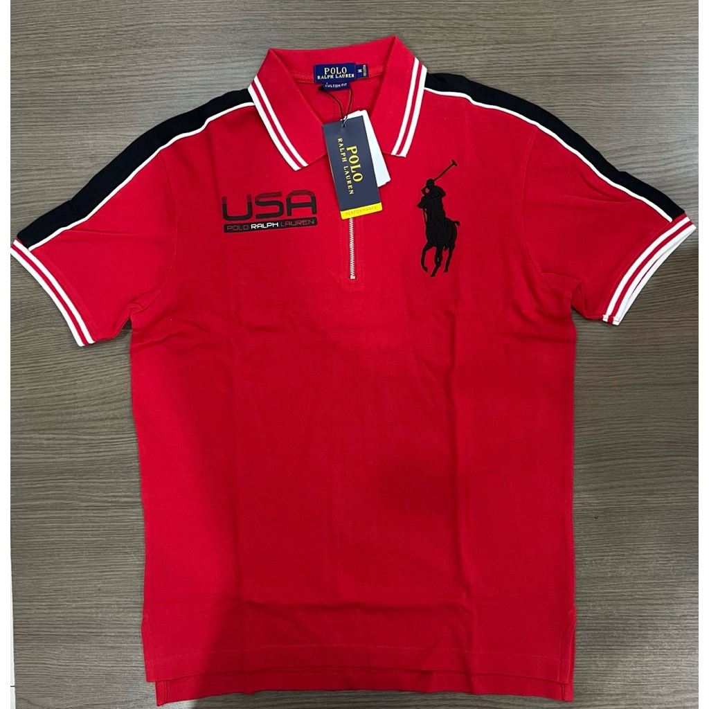 Polo shirt halfzip POLO RALPH LAUREN original (100% BARU)