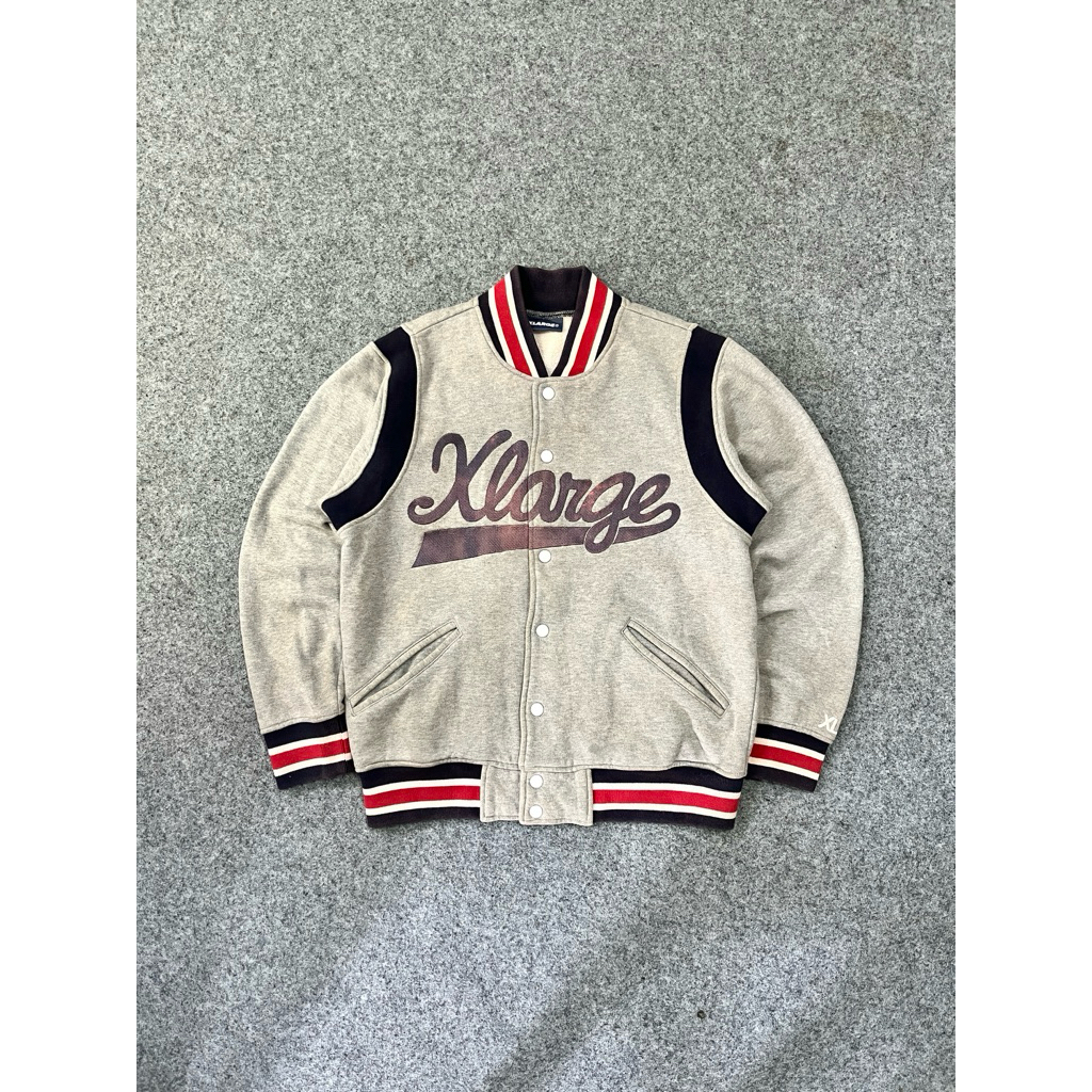 XLARGE SPELLOUT BIG LOGO BORDIR VARSITY JACKET