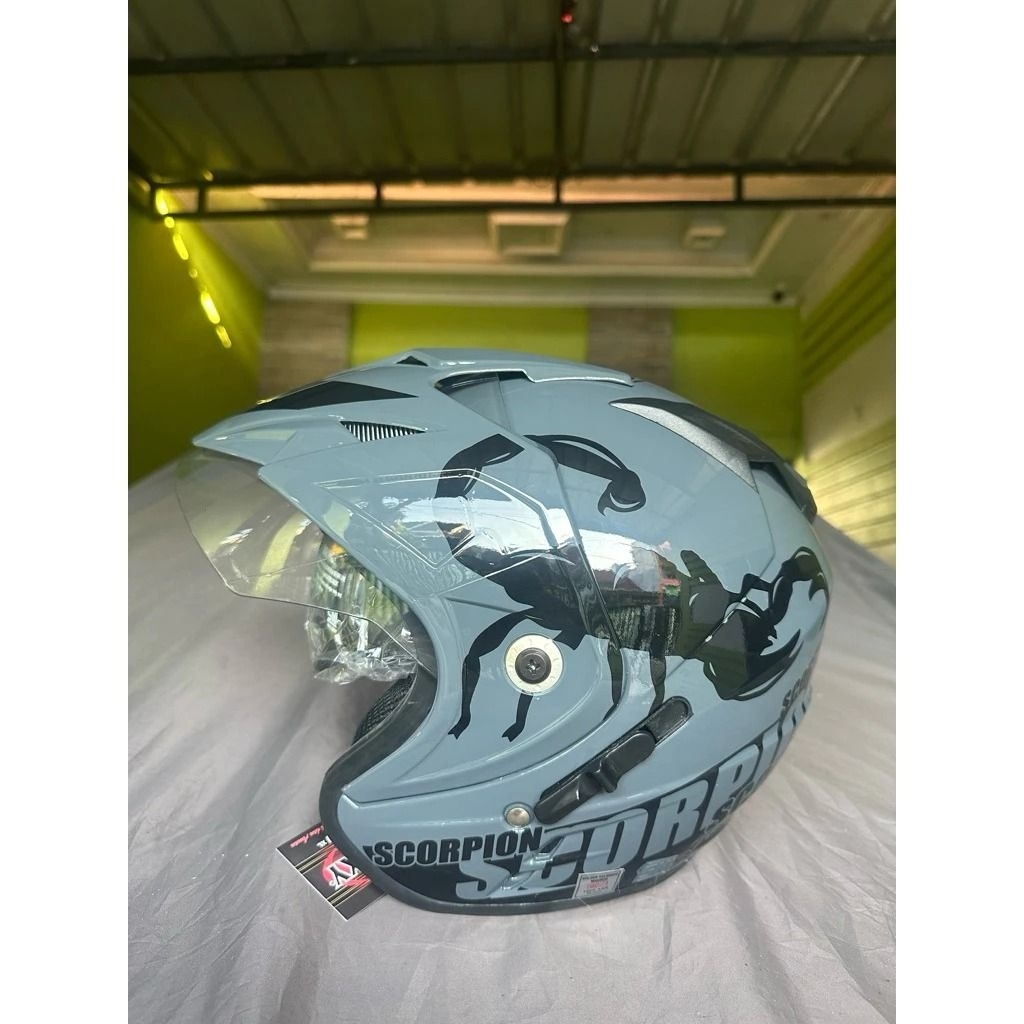 Helm JP7 Sky Motif 2 Visor Terlaris Termurah SNI murah...