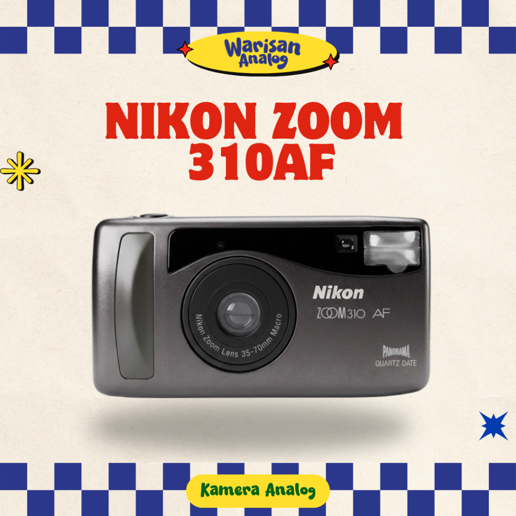 KAMERA ANALOG NIKON ZOOM 310AF | REUSABLE CAMERA FILM 35MM | KAMERA FILM