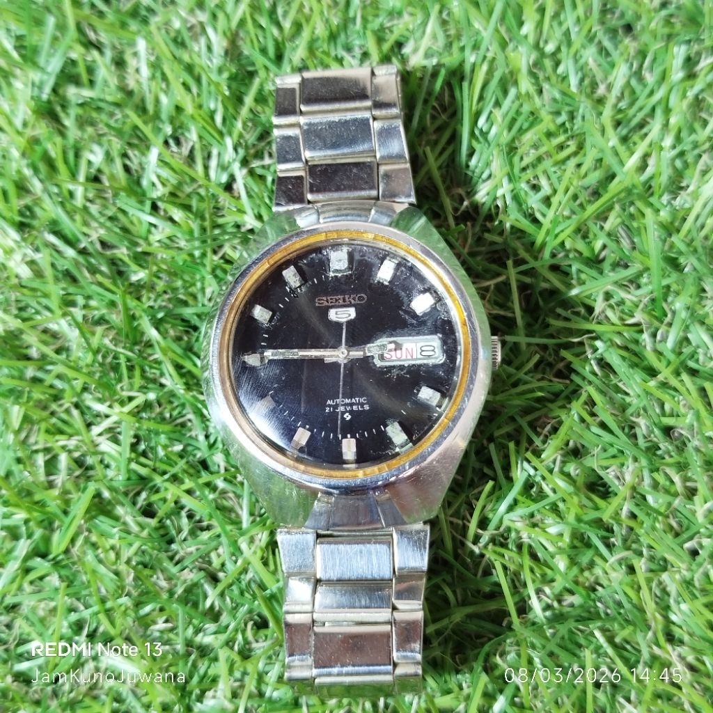 jam tangan vintage SEIKO mini helmet 6319-8140 21 Jewels rare