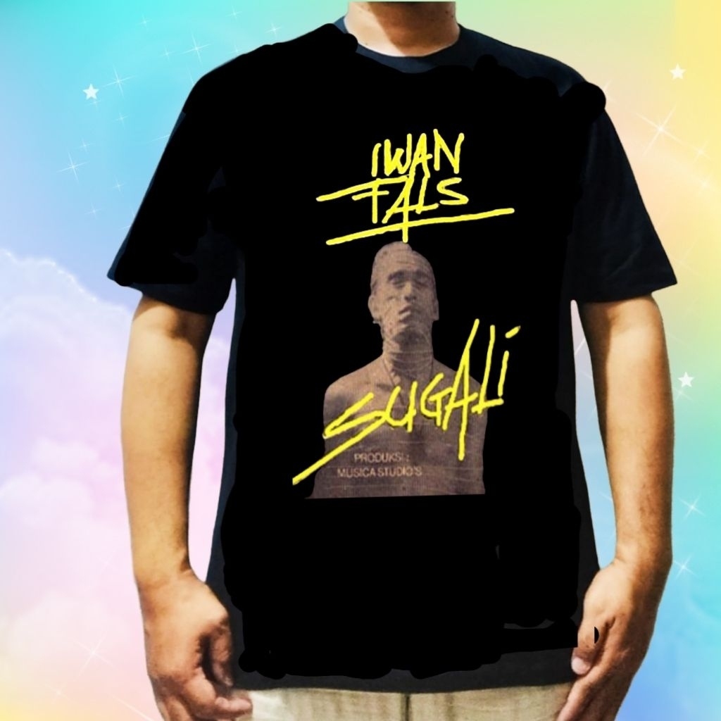 Baju kaos Iwan fals album Sugali sablon DTF