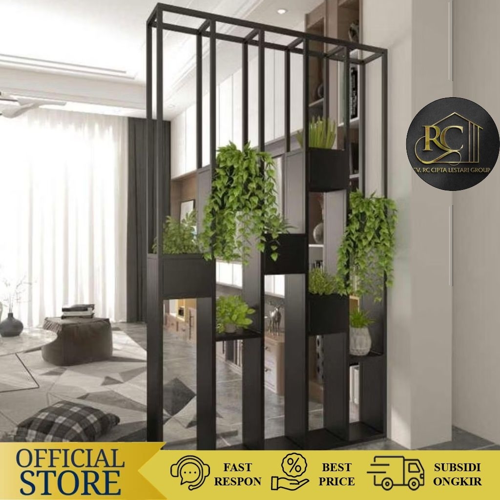 Pembatas Ruangan | Rak Partisi | Rak Partisi Aesthatic