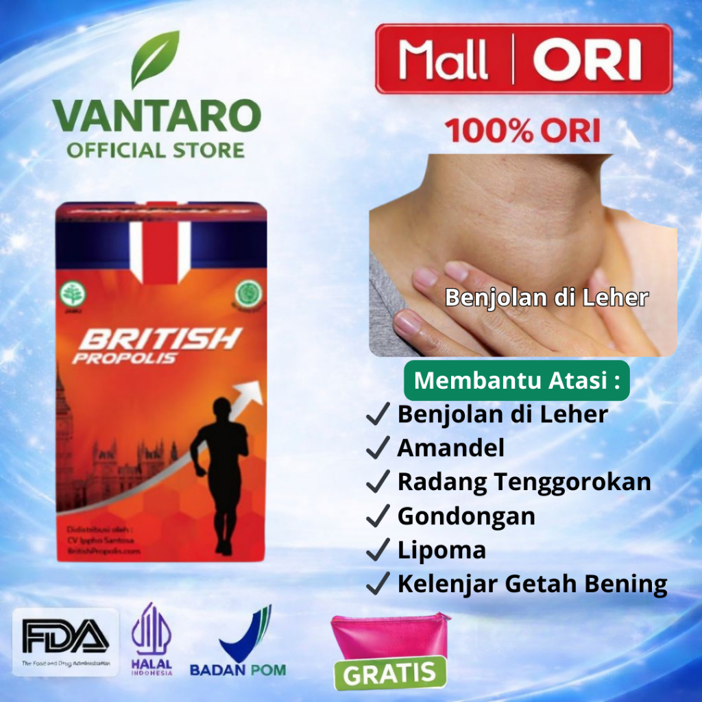 British Propolis Original Herbal Benjolan Leher Lipoma Payudara