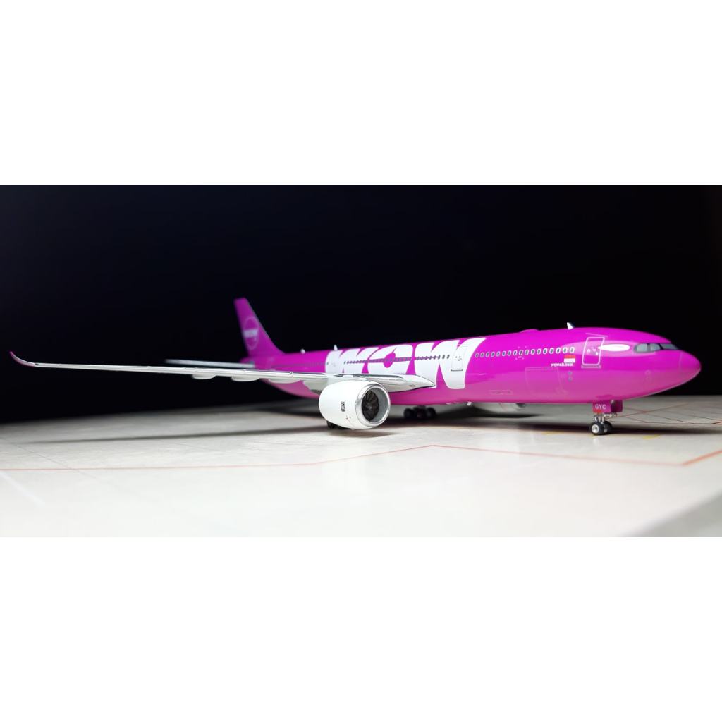 Diecast Pesawat Citilink with WOW Air livery - Airbus A330-941N registration PK-GYC Phoenix kondisi 