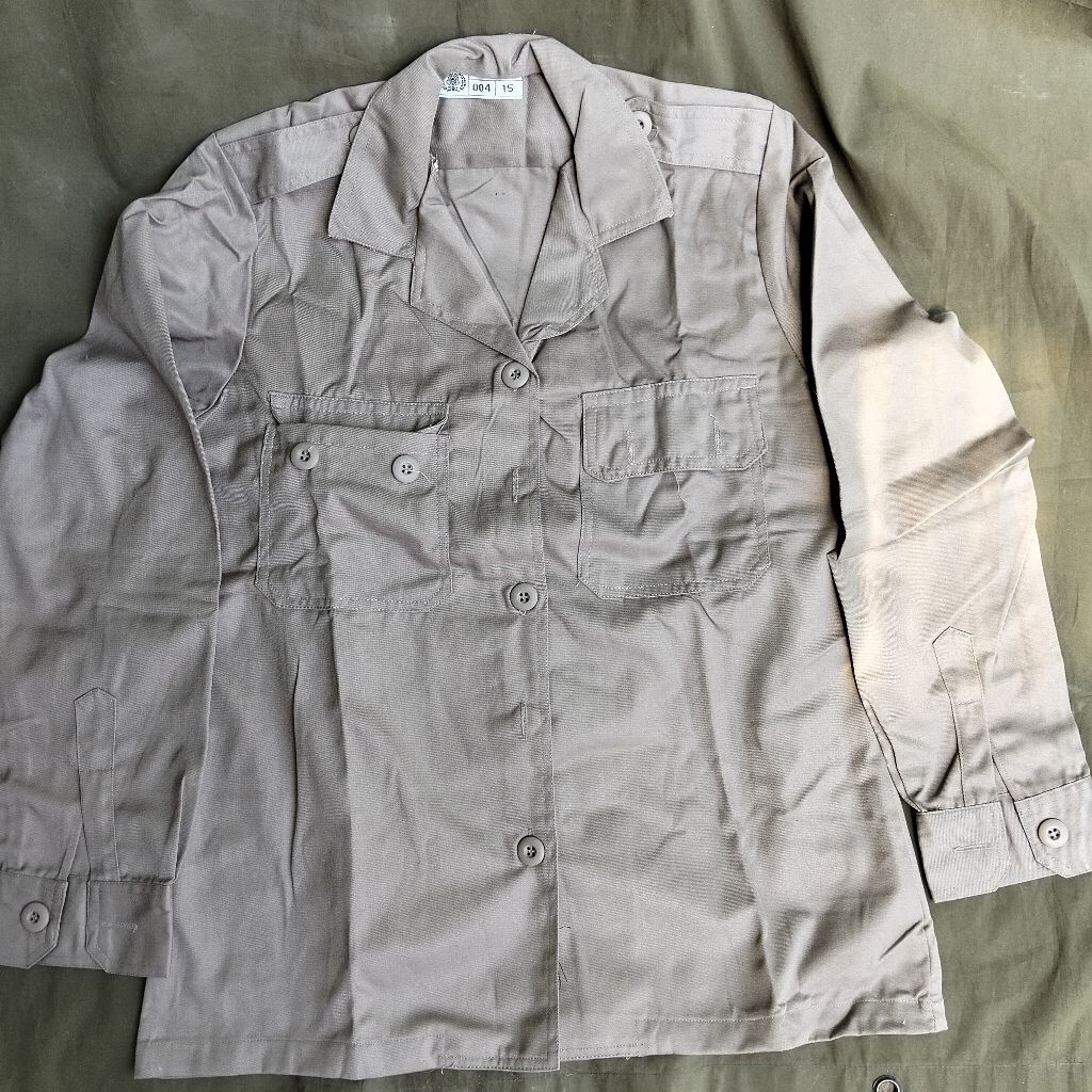 kemeja lapangan pdl polisi jadul workshirt baju dinas lapangan seragam pdl pakaian dinas lapangan ja