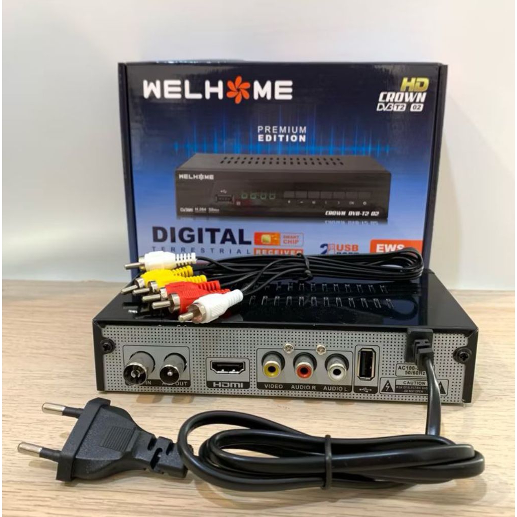Set Top Box Welhome STB DVB-T2 02 - Penerima Siaran Digital TV