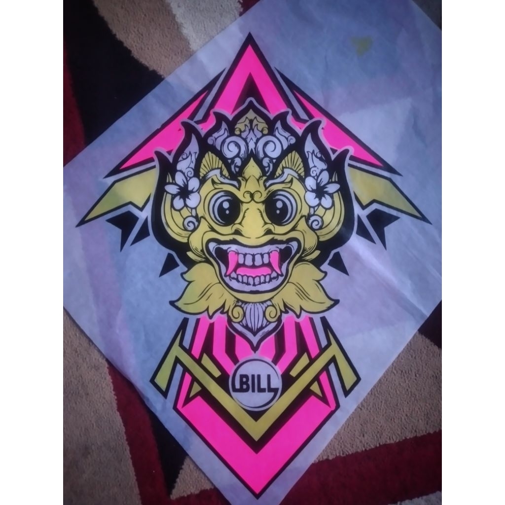 kertas layangan sukhoi 3 warna @50 pcs (barong roket)