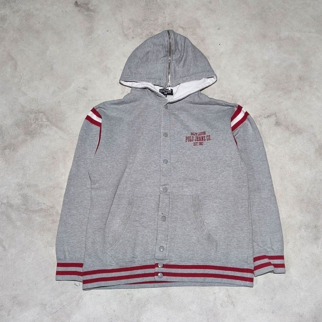 Sweater hoodie varsity Polo RL jeans abu