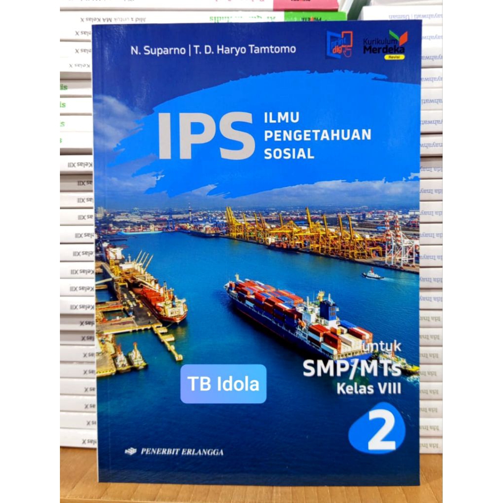 Buku IPS Kelas 8 SMP Kurikulum Merdeka Rev Erlangga