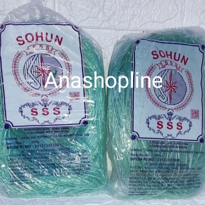 Suun cap SSS / sohun / soh hun / soun / noddles / mie bakso