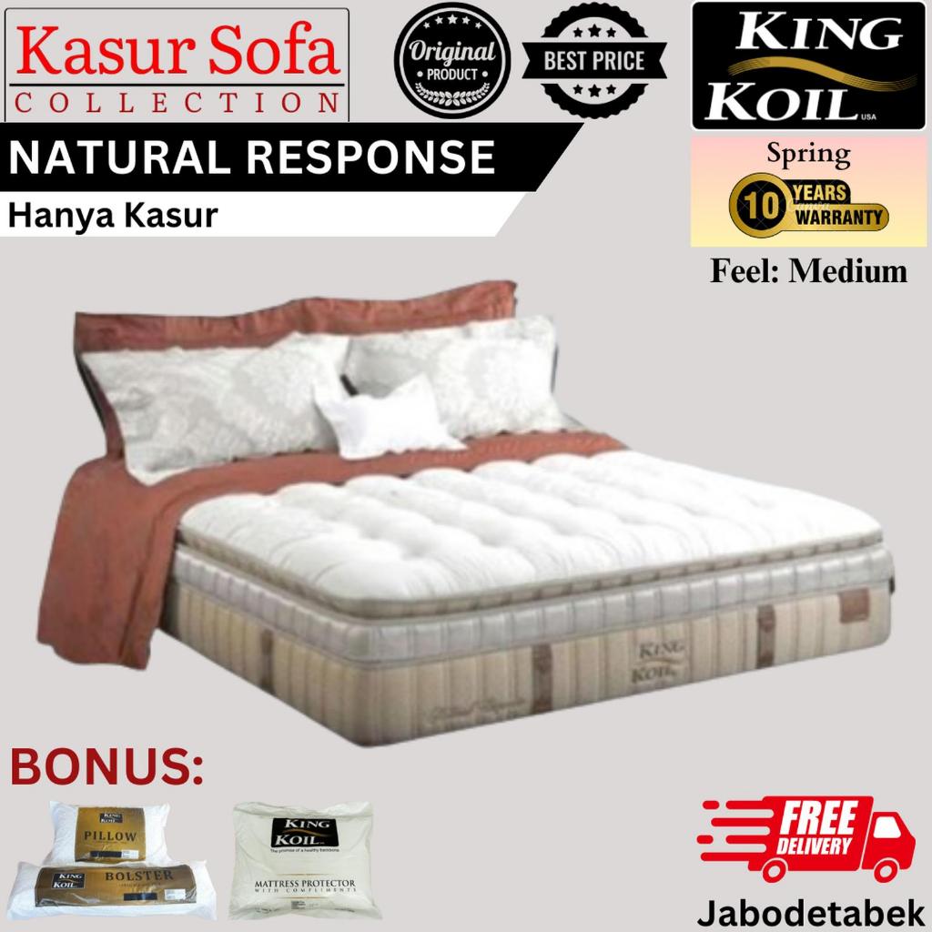 King Koil Natural Response (Hanya Kasur)/Matrass/Mattress/Springbed KingKoil Latex (Medium)