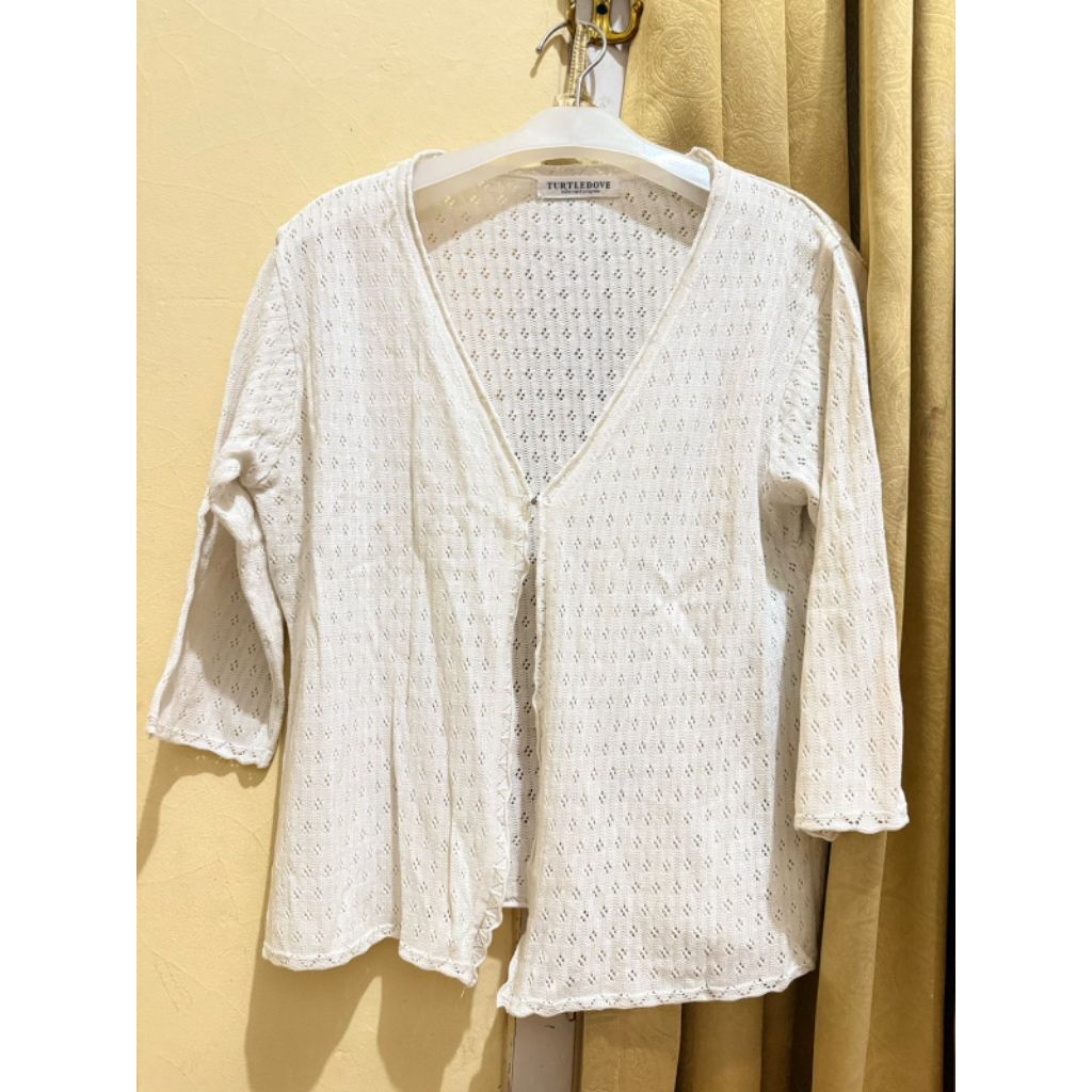 preloved cardigan putih