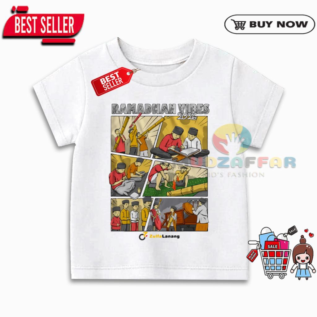 BAJU KAOS ANAK ZULFA LANANG RAMADHAN VIBES KAOS ANAK RAMADHAN VIBES ZULFA LANANG