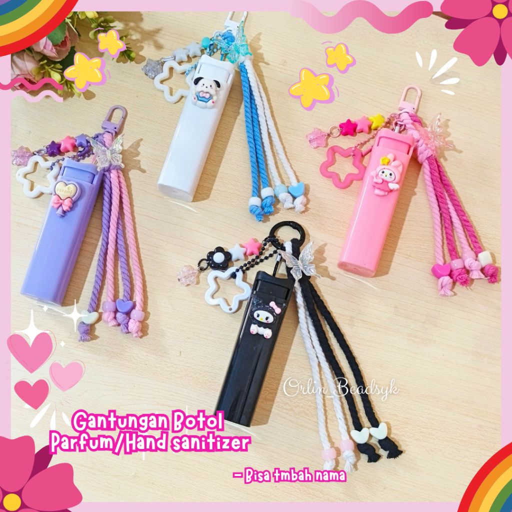 Gantungan Tas / Bagcharm Parfum/Hand sanitizer 10ml spray