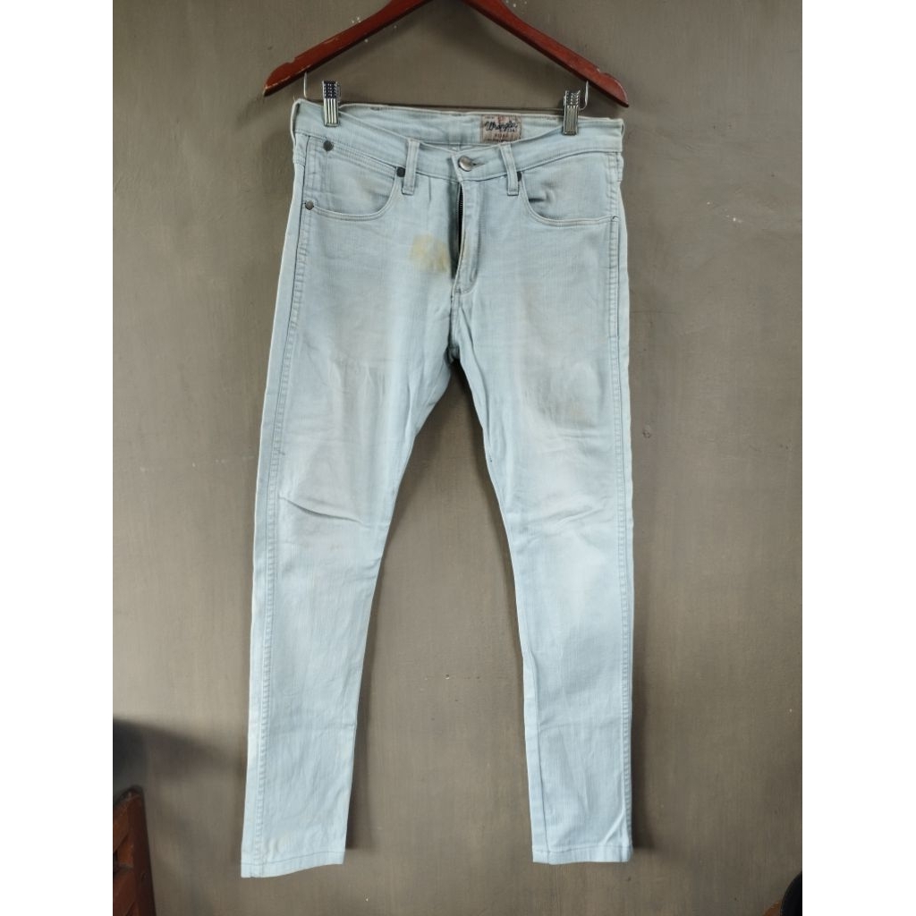 PL Celana Panjang Jeans - Light Blue - Slim Fit - Wrangler original - celana panjang