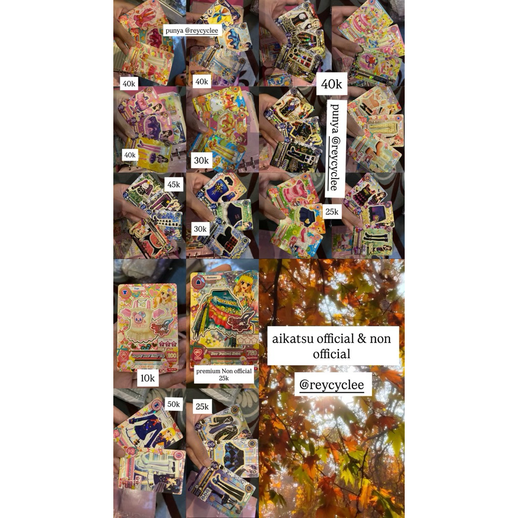 Aikatsu card | aikatsu | kartu aikatsu | mainan | koleksi kartu aikatsu
