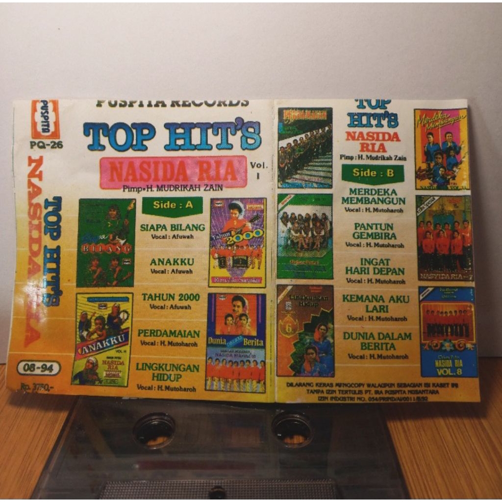 Kaset Nasida Ria - Top Hits Nasida Ria (Bootleg Lawas)