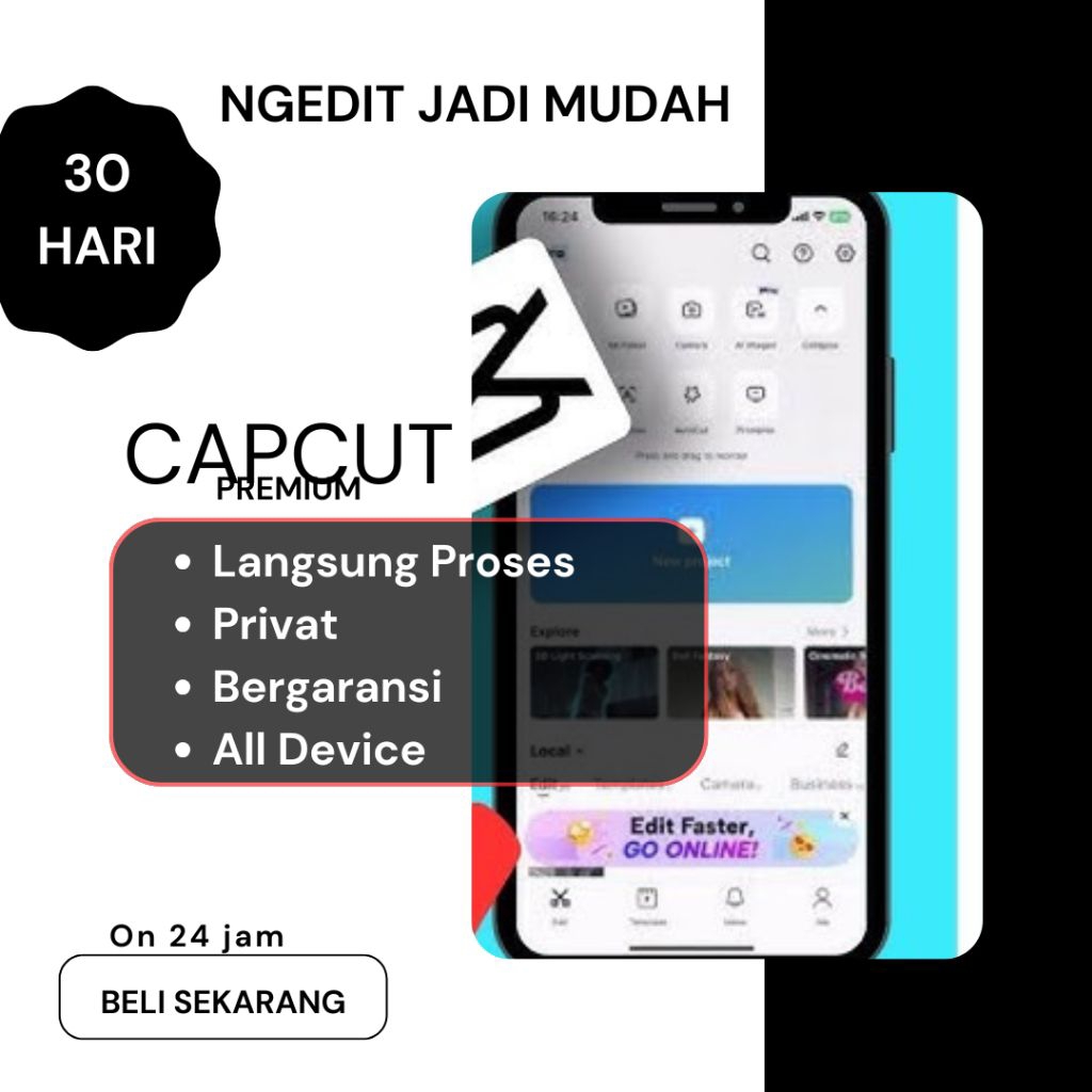 TEAM CAPCUT,30 HARI FULLGARANSI 6000+ TEAMPLATE CAPCUT ALLDEVICE