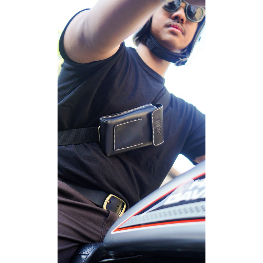 PORTABLE POCKET LEATHER KOMPEK KULIT
